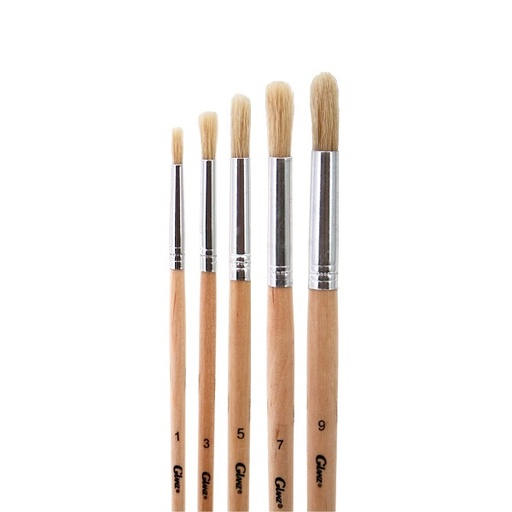 [970012r] Pincel redondo cerda blanca No.12