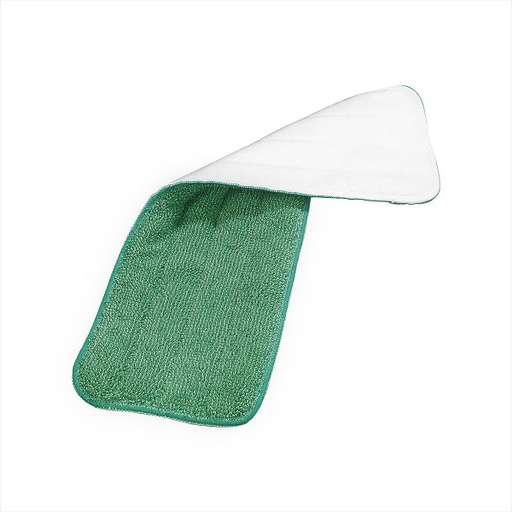 [c4141] Mopa microfibra tipo toalla 60cm verde sistema velcro REPUESTO